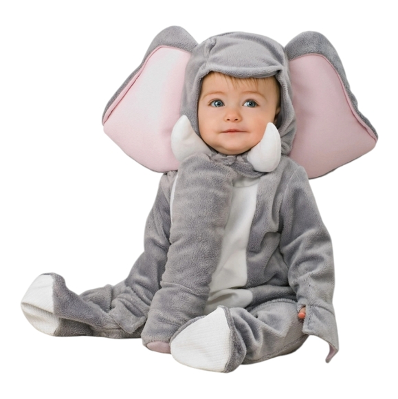 Elephant Costume /Jumpsuit Halloween Unisex Size 0-6 Months - Picture 12 of 13